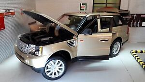 【送料無料】模型車 モデルカー ランドレンジローバースポーツゴールドモデルマイストブラゴland range rover sport tdv6 lr3 gold detailed model 118 maisto burago|hokushin
