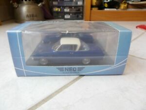 【送料無料】模型車 モデルカー フォードソーヌスクーペアズールブランカネオスケールモデルミニアトゥーラford taunus 17m p3 coupe azul blanca neo46200 neo scale models 143 miniatura