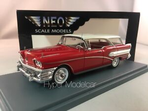 【送料無料】模型車 モデルカー ネオスケールモデルビュイックセンチュリーカバジェロレッドアート