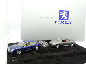 送料無料 模型車 モデルカー シャトゥルレプジョーブラウウントグラウnorev 143 Schatulle 2 Peugeot 607 Blau Und Grau Kuechen Ly