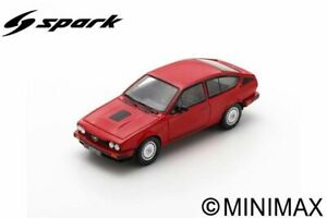 【送料無料】模型車 モデルカー スパークモデルアルファロメオspark model s9047 alfa romeo gtv6 1980 red 143|hokushin