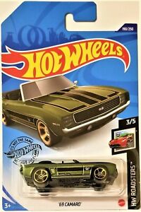 【送料無料】模型車 モデルカー ホットホイールロードスターカマロhot wheels 2020 hw roadsters 35 69 camaro 190250 bbghg06｜hokushin