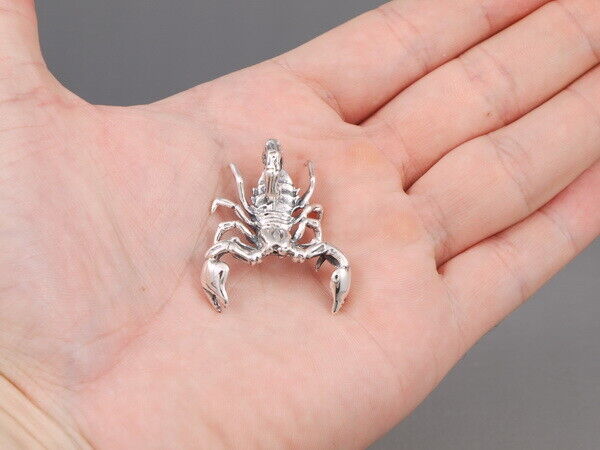【貨物輸送無料】宝飾品・付属品 サソリスターリングシルバー27g huge tribal floral scorpion authentic genuine 925 sterling silver 銀 pendant