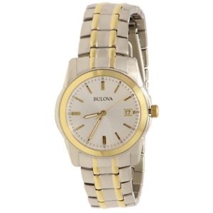 【送料無料】腕時計 ウォッチメンズトーンステンレススチールアナログウォッチbulova mens 98h18 two tone stainless steel analog watch