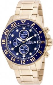【送料無料】腕時計 ウォッチメンズクロノグラフイエローゴールドブレスレットinvicta 15942 mens specialty chrono yellow gold bracelet watch
