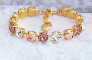 公式の Braccialetto Rosa 送料無料 ブレスレット ピンクスワロフスキーエレメントゴールドカップチェーンブレスレットnuziale Con Catena Cup Gold Elements Swarovski Crystallized ebitbr Hotel Lesauvage Com