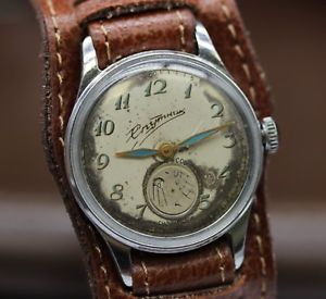 vintage watch sputnik satellite soviet watch gchz 17 jewels 1958st rare space
