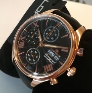 【送料無料】orologio uomo lorenz,chrono,classico,cronografo,day date,oro rosa,numeri romani