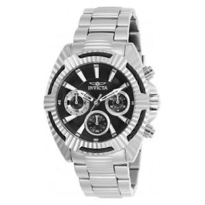 【送料無料】invicta womens bolt quartz 100m chrono stainless steel silver tone watch 27184|hokushin