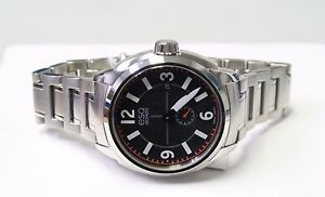 【送料無料】esq by movado swiss quartz watch excel orange date steel bracelet 07301407 26593|hokushin