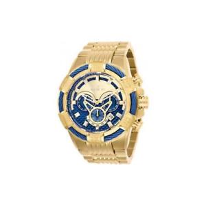 【送料無料】invicta mens bolt quartz 100m chronograph stainless steel gold tone watch 27062