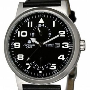 【送料無料】retrodesign uhr pilot 24hpowerreserve anzeige a1348|hokushin