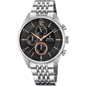 【送料無料】moda orologio festina timeless uomo cronografo nero f202856
