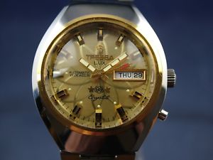 【送料無料】vintage retro swiss tressa lux crystal automatic watch 1970s nos cal as 5206