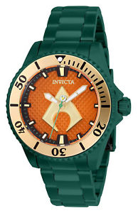 【送料無料】27140 invicta womens dc comics aquaman automatic green stainless steel watch