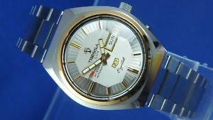 【送料無料】vintage retro swiss tressa lux crystal automatic watch 1970s nos cal as 5206