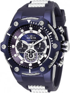 【送料無料】invicta men bolt quartz chrono 100m purple stainless steelsilicone watch 28036|hokushin