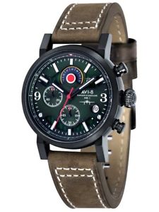 【送料無料】avi8 hawker hurricane chronograph 43mm 5atm av404104｜hokushin