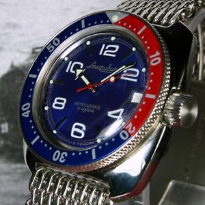 【送料無料】neues angebotvostok amphibian, amphibia custom russian auto dive watch, , boxed, uk seller|hokushin