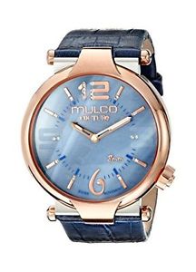【送料無料】mulco womens mw53183043 couture slim analog display swiss quartz blue watch