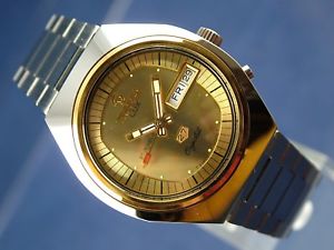 【貨物輸送無料】vintage retro swiss tressa lux crystal automatic watch 1970s nos cal as 5206