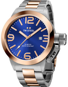 【送料無料】tw steel cb141 mens two tone 45mm canteen watch 2 years warranty｜hokushin