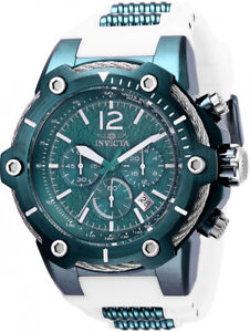 【送料無料】invicta mens bolt quartz chrono 100m green stainless steelsilicone watch 28029｜hokushin