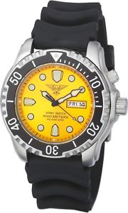 【送料無料】army watch 100atm 1000m taucher heliumventil saphir tag amp; datum herrenuhr ep850