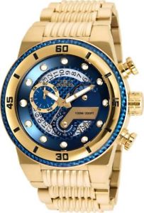 【送料無料】25281 invicta 51mm mens s1 rally goldtone polyurethane watch