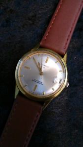 【送料無料】1960s mens avalon  17 jewels swiss made date wrist watch