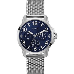 【送料無料】orologio guess voyage w1040g1 watch maglia milanese uomo cronografo 42 mm blu