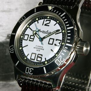 【送料無料】vostok amphibian, amphibia custom russian auto dive watch, , boxed, uk seller|hokushin