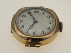 【送料無料】9 ct gold vintage sapho brand wrist watch swiss made working order hallmark 1947|hokushin