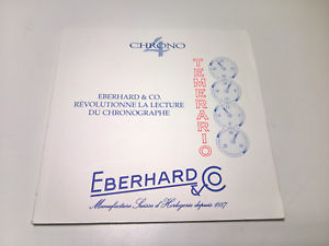 【送料無料】ultra rare vintage chronograph eberhard chrono 4 temerario blank guarantee paper
