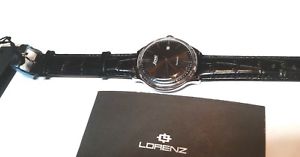 【送料無料】orologio lorenz acciaio e pelle automatico