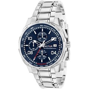 【送料無料】orologio sector 890 r3273803002 uomo watch acciaio vetro zaffiro cronografo blu