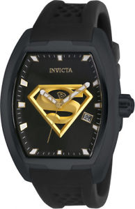 【送料無料】invicta mens dc comics automatic 100m stainless steelsilicone watch 26945