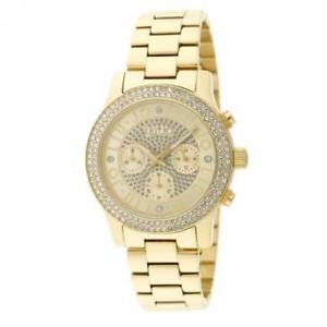 【送料無料】orologio donna liu jo luxury steeler full pave tlj746 chrono acciaio dorato