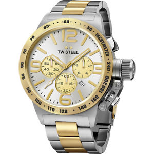 【送料無料】tw steel cb33 mens two tone 45mm canteen watch 2 years warranty