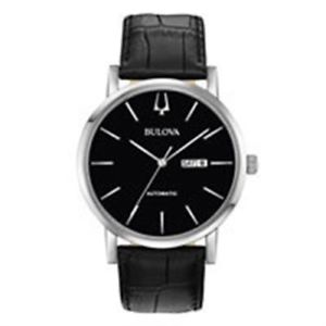 【送料無料】bulova 96c131 classic leather strap mens automatic watch｜hokushin
