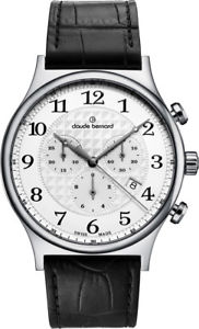 【送料無料】claude bernard by edox classics mens chronograph swiss made watch 102173ab