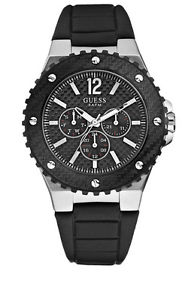 【送料無料】guess w12582g1 overdrive herrenuhr silber gebrstet