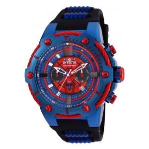 【貨物輸送無料】invicta mens marvel quartz chrono stainless steel silicone watch 25688