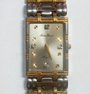 【送料無料】lucien piccard royale dual tone water resistant stainless steel quartz watch|hokushin