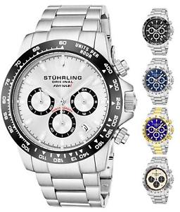 【送料無料】stuhrling 891 mens sport formula i stainless steel chronograph watch 38,987円