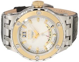 【送料無料】invicta reserve 10095 specialty subaqua mens stainless and leather watch