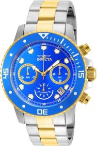 【送料無料】 mens invicta 21892 45mm pro diver chronograph steel bracelet watch