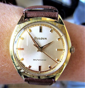 【送料無料】stunning gents 1966 swiss gp bulova 17j automatic cal 11alac watch serviced