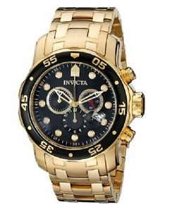 【送料無料】invicta mens pro diver 0072 18k goldplated watch
