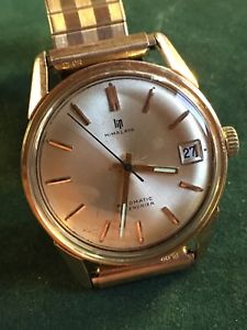 【送料無料】montre vintage lip himalaya calendrier automatic r153 plaqu or 40microns 35mm